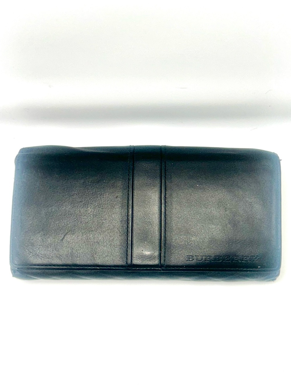 Burberry Black Leather Continental Wallet